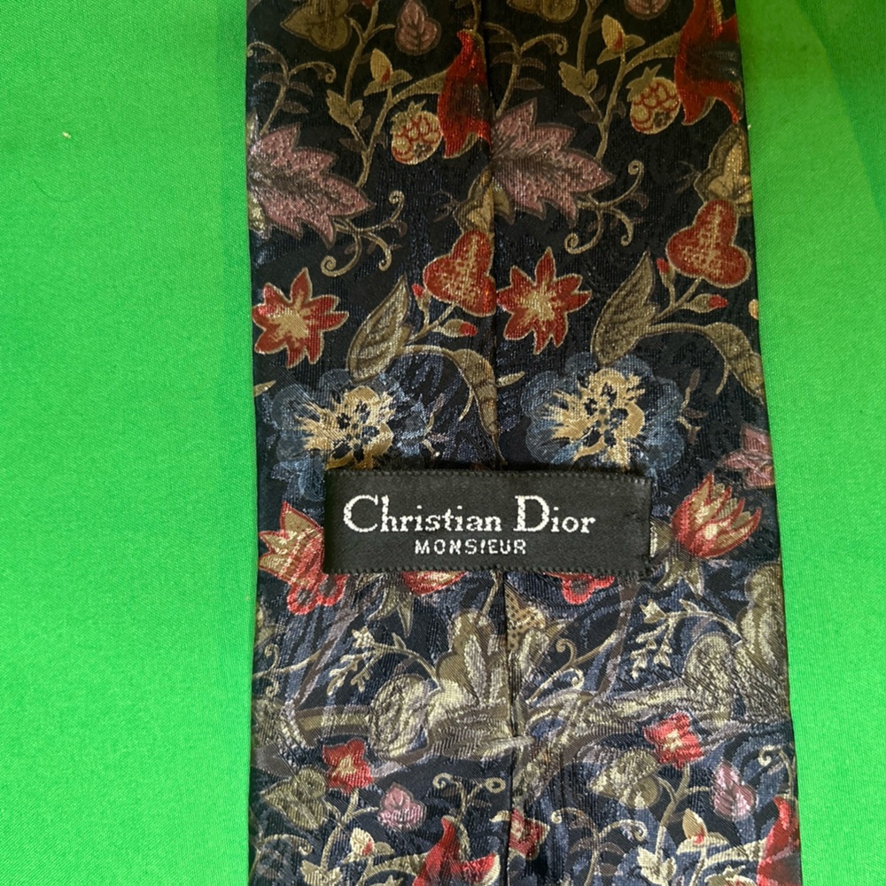 Dior Dark Floral Men's Tie